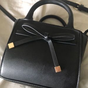 A New Day Small Black Bow Purse Handbag